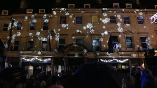 The Bath Christmas Lights switch-on 2014 - Jolly's Video Mapping Light Show