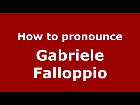 How to pronounce Gabriele Falloppio (Italian/Italy) - PronounceNames.com