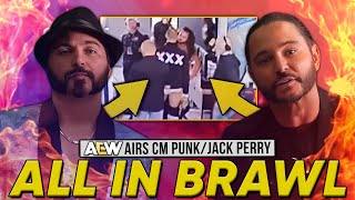 AEW Airs CM Punk/Jack Perry All In Brawl Footage On Dynamite, CM Punk & WWE Stars Respond