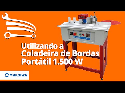 Coladeira de Bordas Portátil CBC-E 1500W  Monofásico - Video