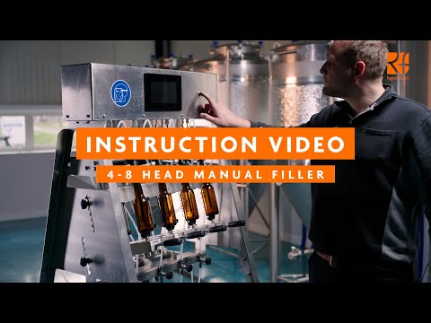 Instruction video for cleaning and using the 4 - 8 Head Manuel Filler