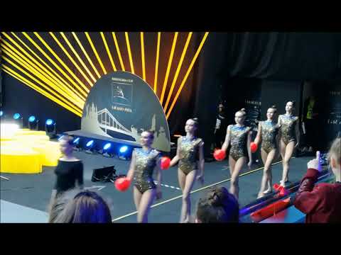 Senior Group Balls, Hoops & Clubs Rhythmic Gymnastics in Ukraine