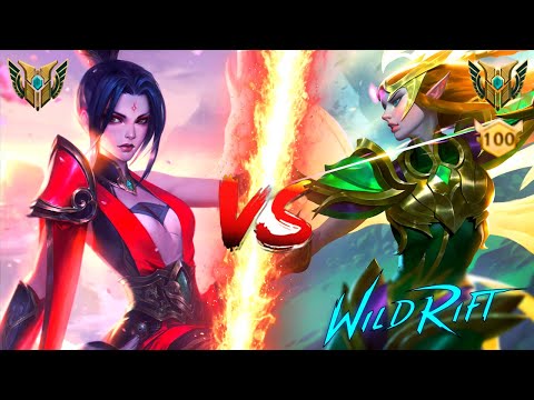 Riven vs Kayle Baron Lane Gameplay - WILDRIFT（New Season5）
