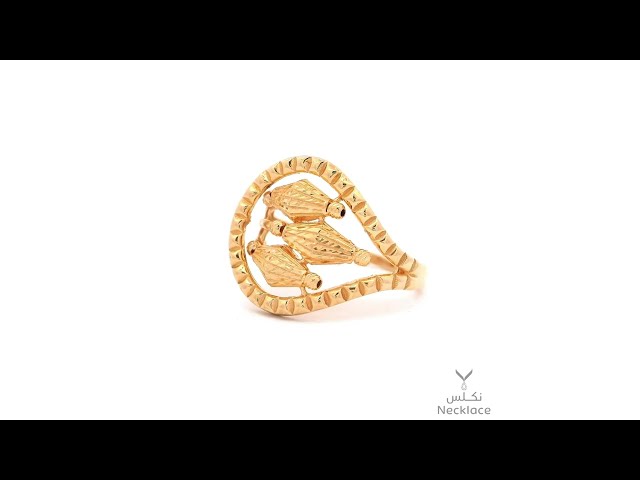 خاتم ذهب عيار 21 (RNLZ.0307)