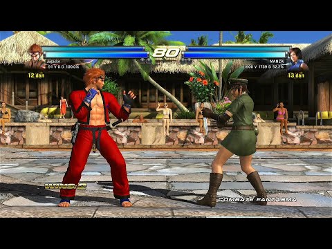 67_4 Hwoarang y Baek (Dante sk17) vs Asuka y Miharu Militar Ryona - Tekken Tag 2 - PS3 Offline