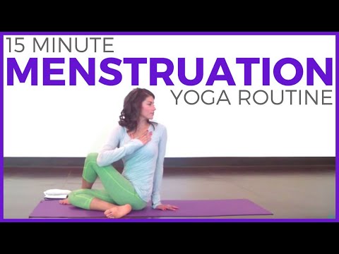 15 minute Yoga for your Period, Menstruation, Cramps & PMS