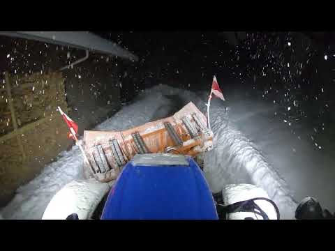 Plowing snow in the beautiful Alps at night! #asmr #alps #peace #austria #satisfying