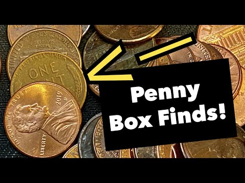 Awesome Penny Box Finds! Coin Roll Hunting!
