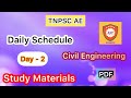 TNPSC AE - Daily Schedule/Day - 2/Study Materials/PDF