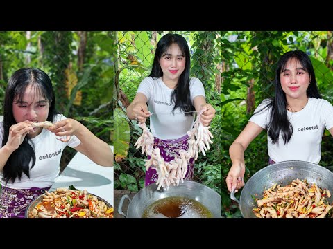 😋How to make pickled chicken feet with lemongrass and chili😋😋 #cooking #foodforfoodies #foodlover 🤪😋