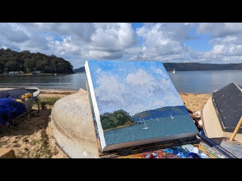Outdoor Oil Painting - Sky And Cloud Study