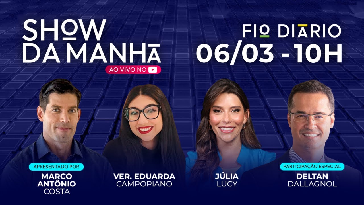 SHOW DA MANHÃ - ENTREVISTA EXCLUSIVA COM DELTAN DALLAGNOL - 06/03/2025