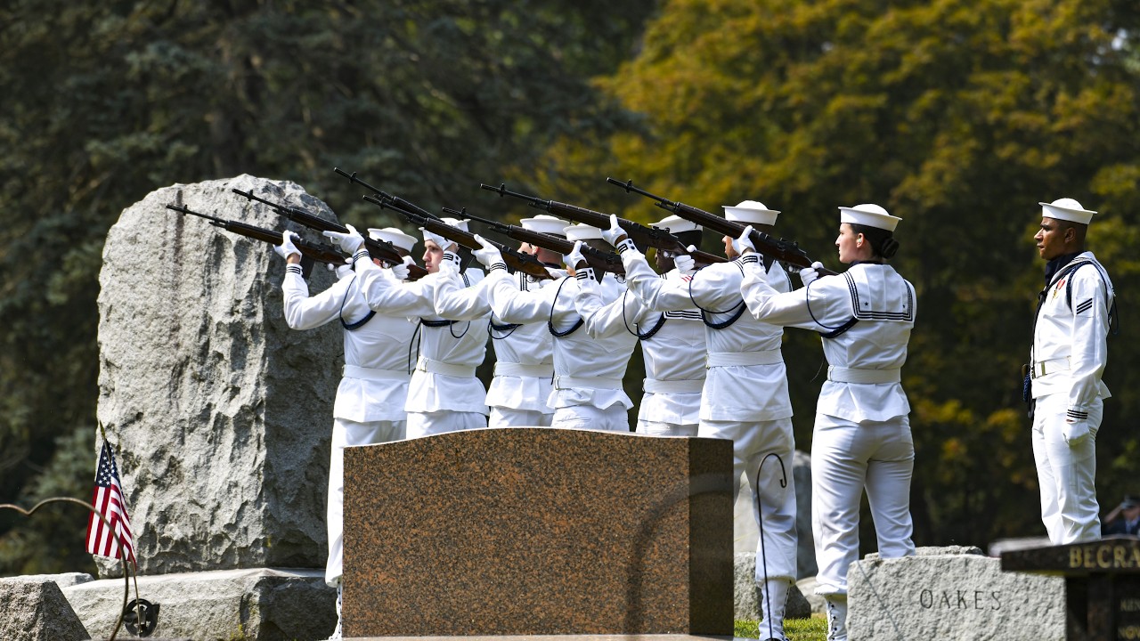 One US Marine and two Navy Corpsman Remembering Abbey Gate that occurred on Aug 6, 2024