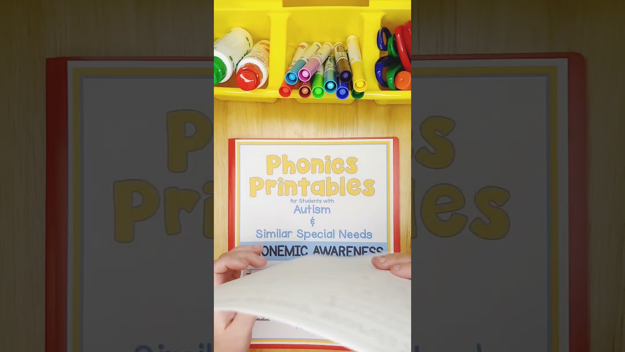 Phonics / Reading Worksheets for Students with Autism! #specialneeds #specialeducation