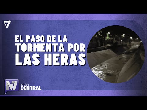 El TEMPORAL en Las Heras: daños y operativo de EMERGENCIA