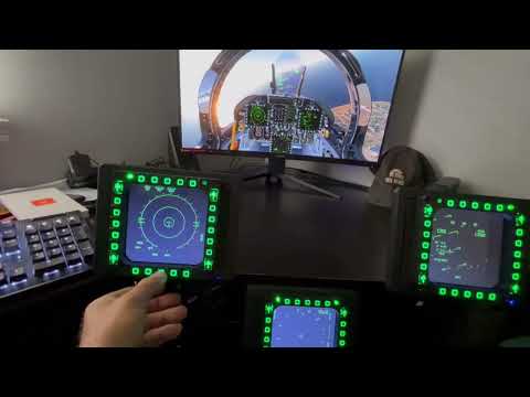 Thrustmaster Cougar MDF with screen and mounts