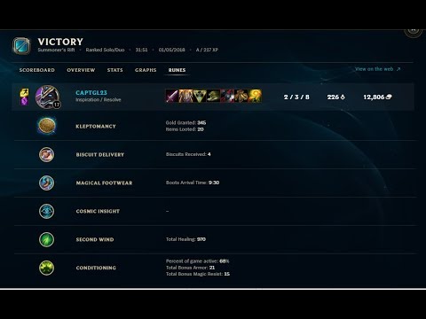 League Of Legends- New Runes | Nasus | Top | Pre-Season 8 | Patch 7.24 | Part 23