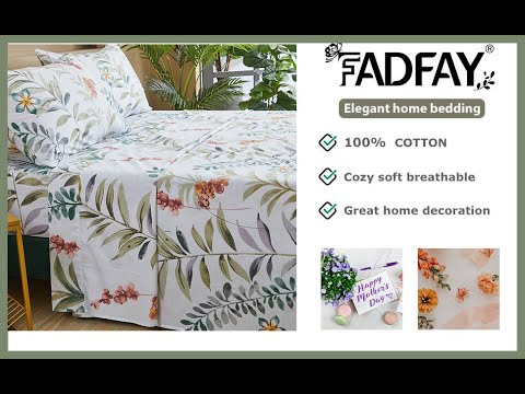 High quality 100% Cotton Deep pocket bed sheets by FADFAY