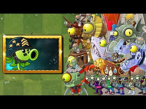 Plants vs Zombies 2 MOD: Mega Gatling Pea PvZ2 Vs All Zomboss Battles