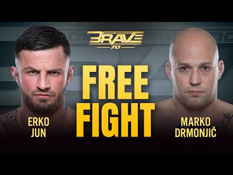 Erko Jun vs Marko Drmonjič | Free Fight | BRAVE CF 70