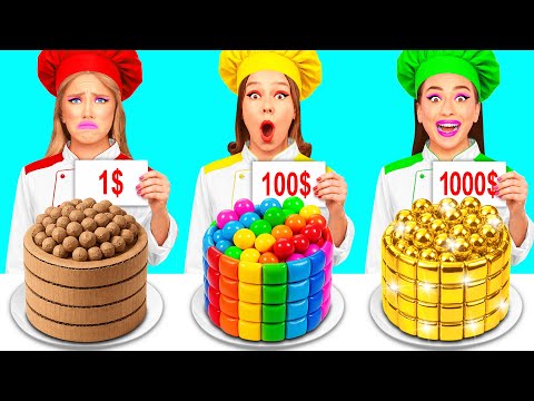 1$ vs 100$ vs 1000$ Cooking Challenge | Food Battle