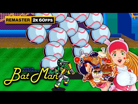 Only 50 ROMs for USA were shipped: NINJA BASEBALL BAT MAN 🎮Green (Arcade) Longplay / 2K REMASTER