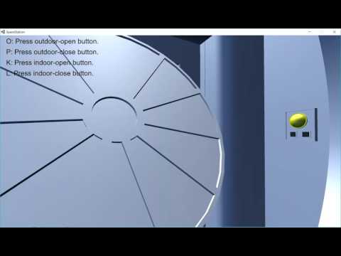 Door Opening/Closing Simulation of the Quest Airlock system