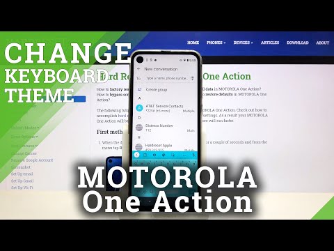 How to Change Keyboard Theme on MOTOROLA One Action – Keyboard Look
