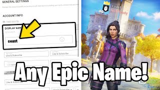 How To Get Any *OG* Epic Name In Fortnite Chapter 5! (EASY)