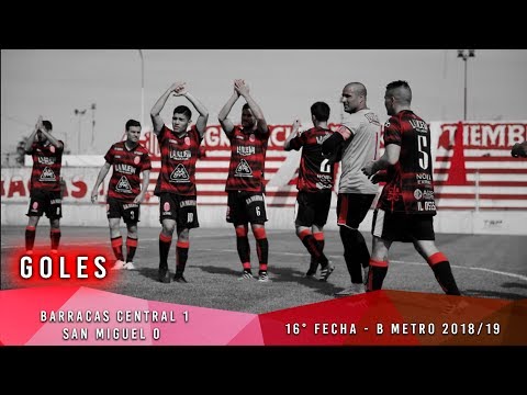 Barracas Central 1 - San Miguel 0 | Gol | Fecha 16 | B metro 2018/19