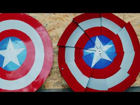 Folding Captain America Shield