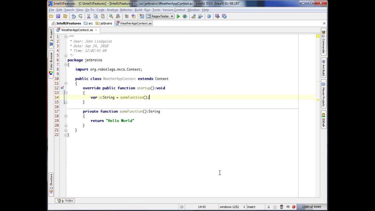 Refactoring - Introduce Variable (IntelliJ IDEA)