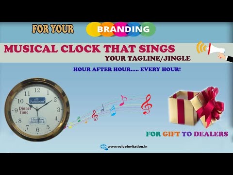 kohinoor Rice Musical Clock  For Advertisement , Promotion Corporate Festival Gift