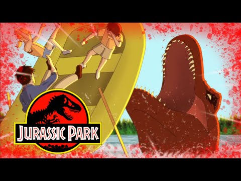 Michael Crichton's Jurassic Park ANIMATED - The River Raft (Feat. BestInSlot)