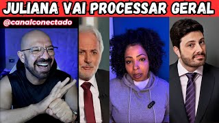 Juliana Oliveira resolveu  processar geral.