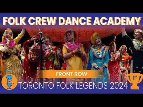 Folk Crew Dance Academy Giddha LIVE | 1st Place | Toronto Folk Legends 2024 | Front Row 4K