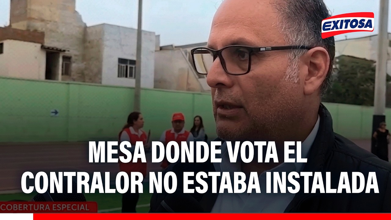 🔴🔵 Contralor Carlos Aguilar acudió a votar, pero su mesa no estaba instalada
