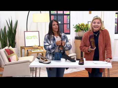 Earth Leather Mary Jane Slip-Ons - Tose on QVC