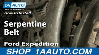 How To Replace Serpentine Belt 97-03 Ford Expedition