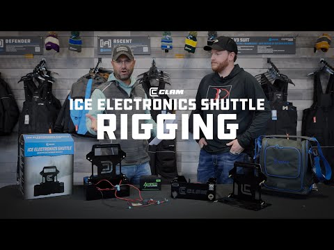 Rigging your CLAM LIVE ICE ELECTRONICS SHUTTLE for Ice Fishing