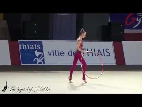 2019.03.31 Тье - Пограничная Кристина 2003 🇺🇦UKR - Обруч 16,65 - Grand Prix Thiais