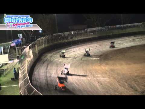 Lightning Sprints - A-Main - Australian Title - Toowoomba Speedbowl - 07.02.14