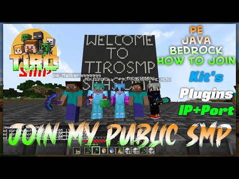 MINECRAFT PUBLIC SERVER CLICK TO JOIN TIRO SMP AND WHITELIST YOURSELF🤫
