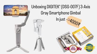 UNBOXING DIGITEK® (DSG-007F) 3-Axis Gray Smartphone Gimbal in just-4000₹🔥#unboxing #gimbal #youtube