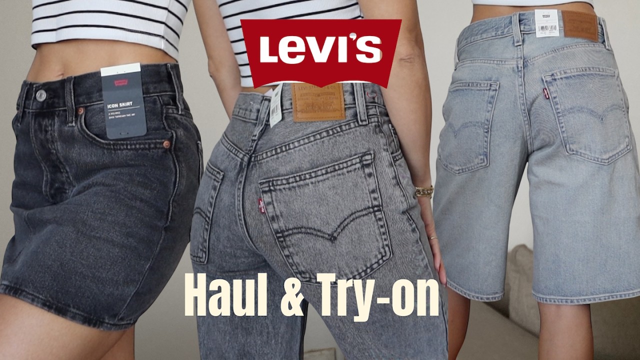 LEVI'S Haul & Try on | Better than 501 90s? (Size 25 & 26)