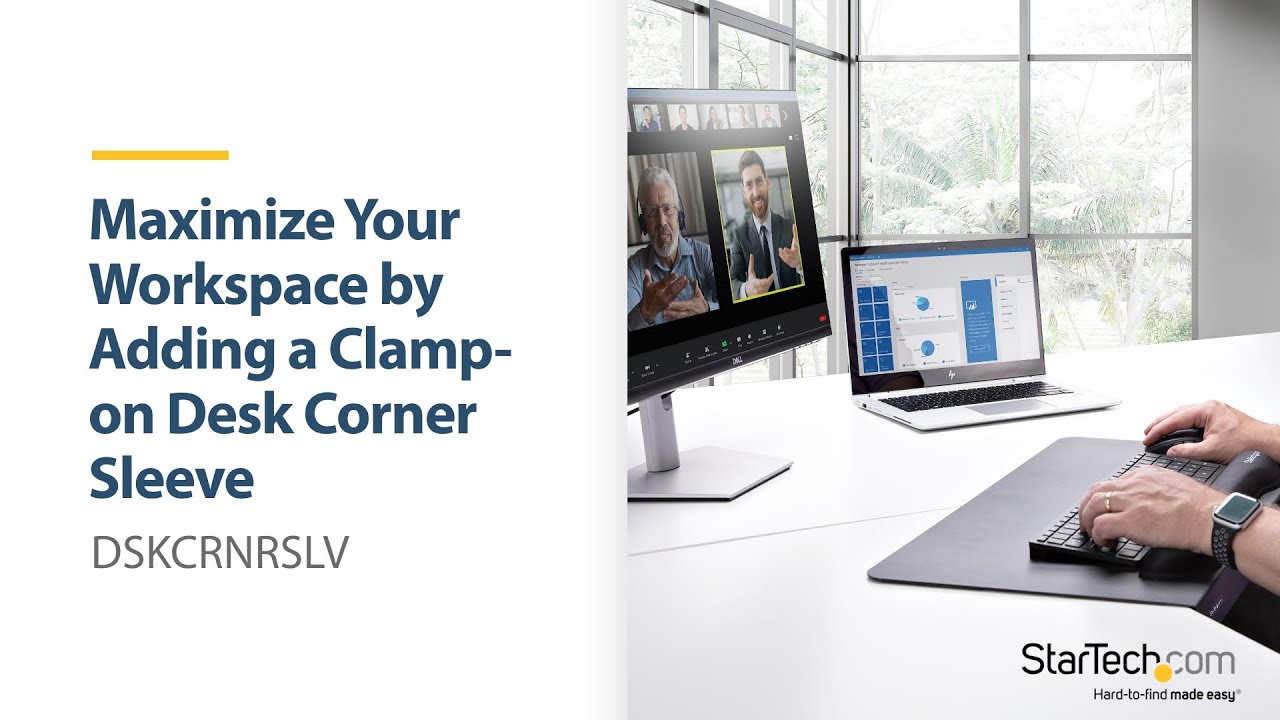 Expand your workspace with the desk corner sleeve for L-shaped
