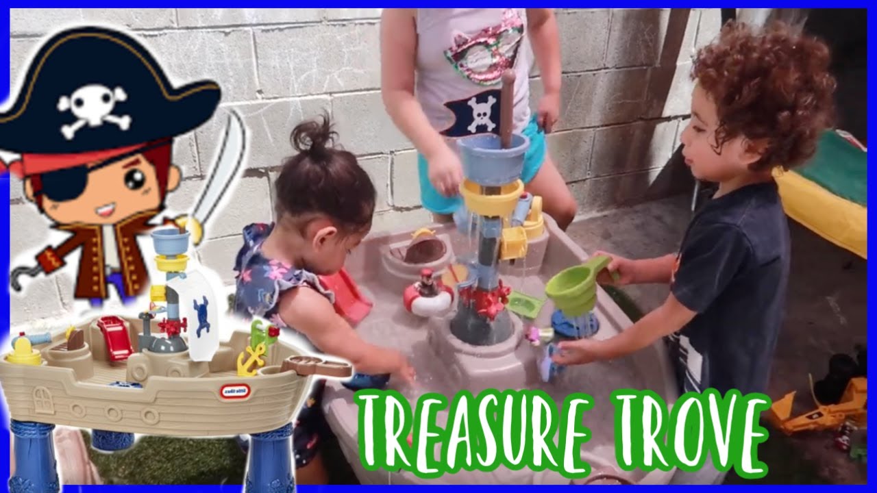 Watch video 🏴☠️ LITTLE TIKES TREASURE TROVE WATER TABLE 🌊 ASSEMBLING & REVIEW | FAMILY WATER FUN ☀️ Now 🏴☠️ LITTLE TIKES TREASURE TROVE WATER TABLE 🌊 ASSEMBLING & REVIEW | FAMILY WATER FUN ☀️