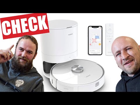 ✅Vacuum cleaner robot with suction station TEST in MK BAUMARKT