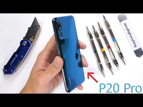 Huawei P20 Pro Durability Test! - Scratch, Burn, BEND TESTED