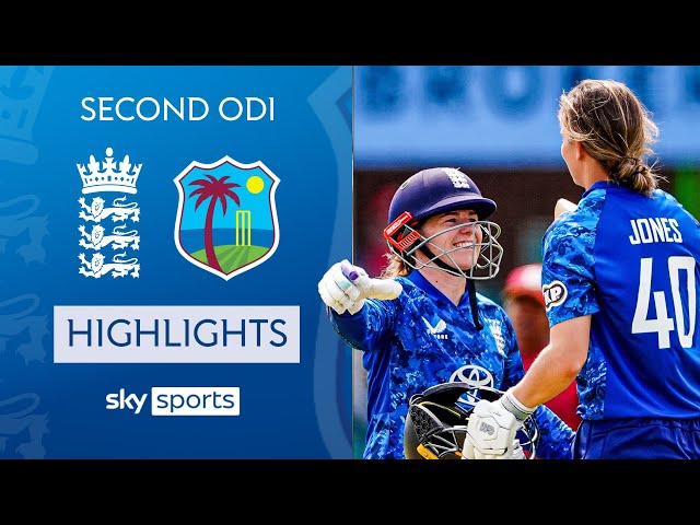 Beaumont and Jones hundreds seal ODI series win! England vs West Indies Highlights